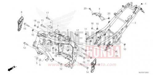 FRAME BODY CB500XAR de 2024